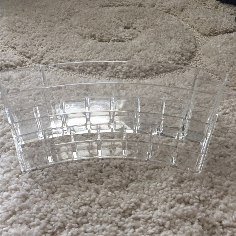 Clear acrylic makeup organizer